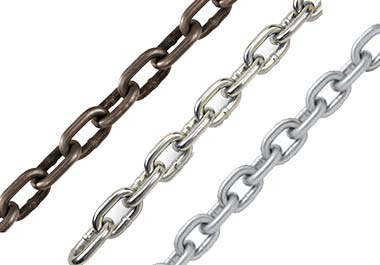 VGD Grade 30 Chain. Bright, Zinc Plated, Hot Dip Galv