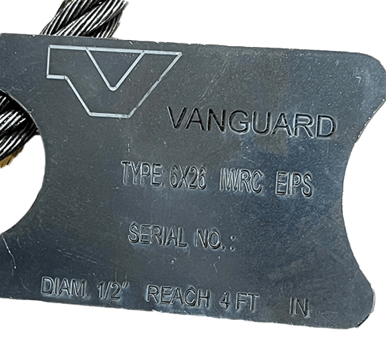 VGD - Wire rope sling Tag Front