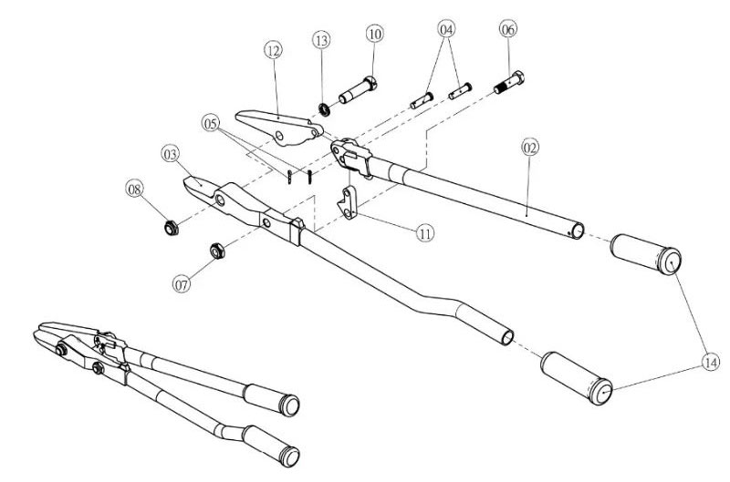 VGD 240 Parts breakdown