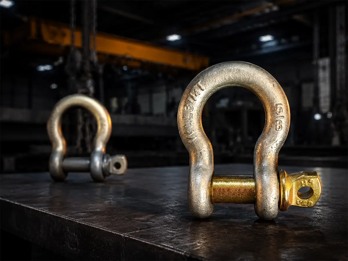 VGD Gold Pin and Silver Pin lifting shackles